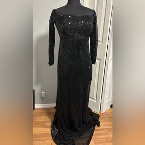 Black Sequin Dress